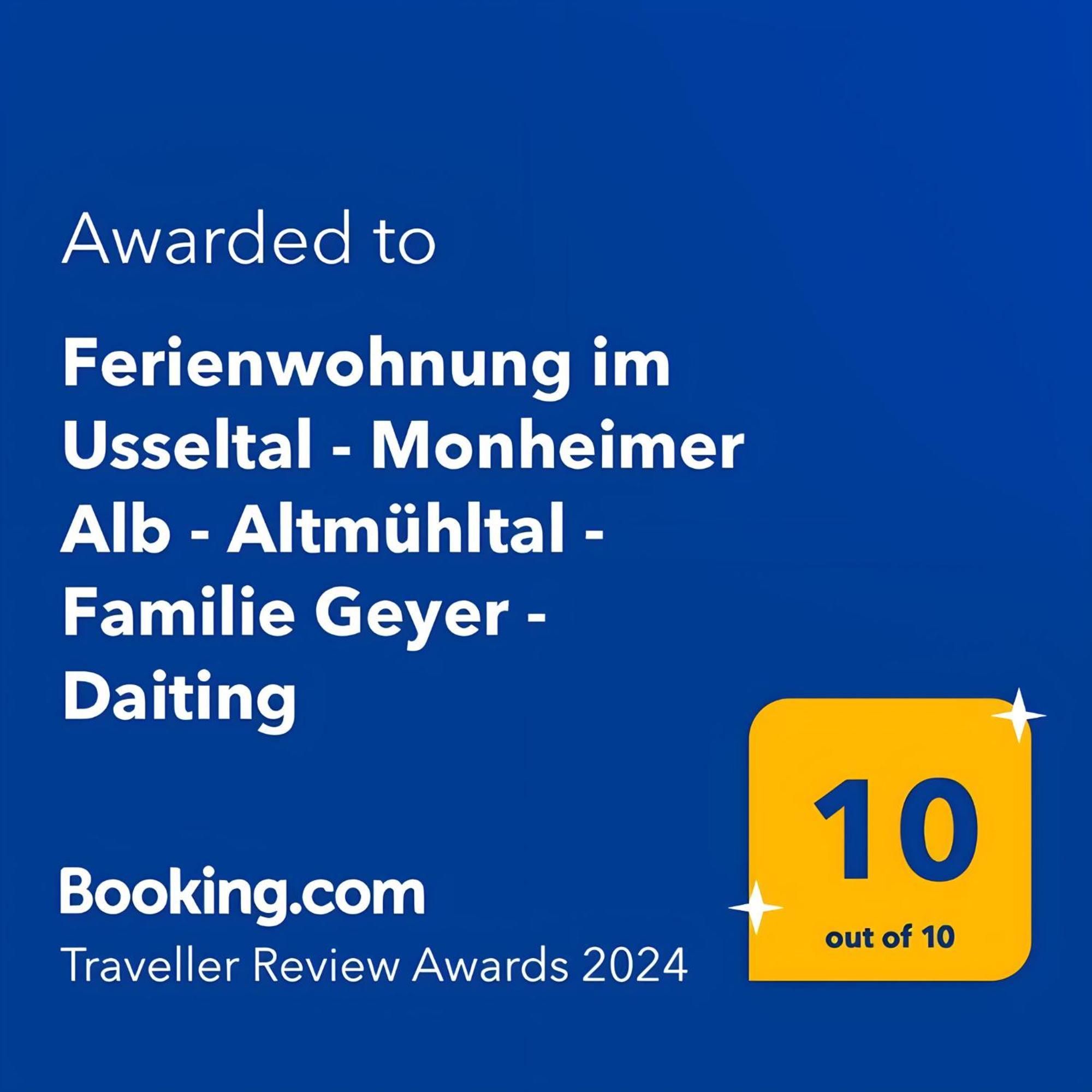 Ferienwohnung Im Usseltal - Zirben Spa - Monheimer Alb - Altmuehltal - Familie Geyer Daiting Monheim  Luaran gambar
